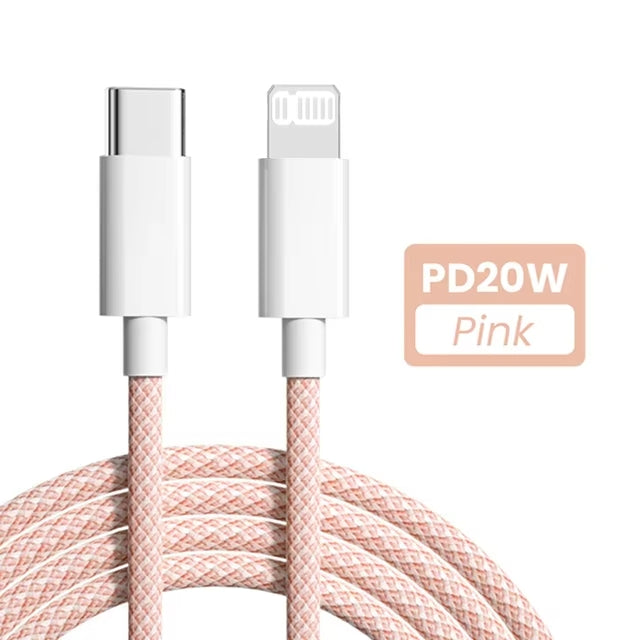 PD 20W USB C Cable for iPhone 14 13 12 11 Pro Max Mini XS XR iPad Fast Charging Type C to ios Cable Data Cable 0.3M/1M/1.5M/2M